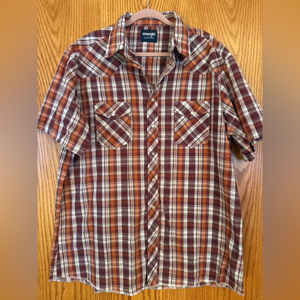Wrangler Multicolor Plaid Short Sleeve Shirt